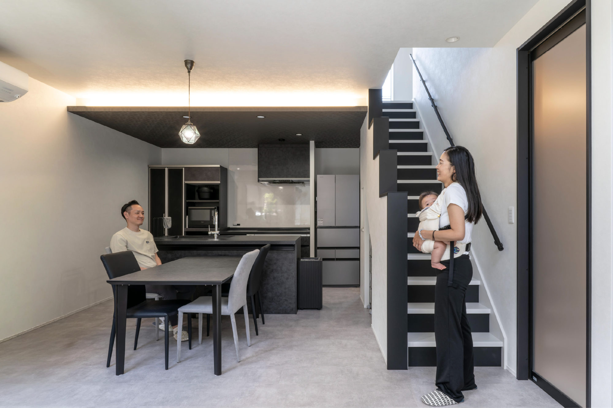 機能的かつ洗練された一邸